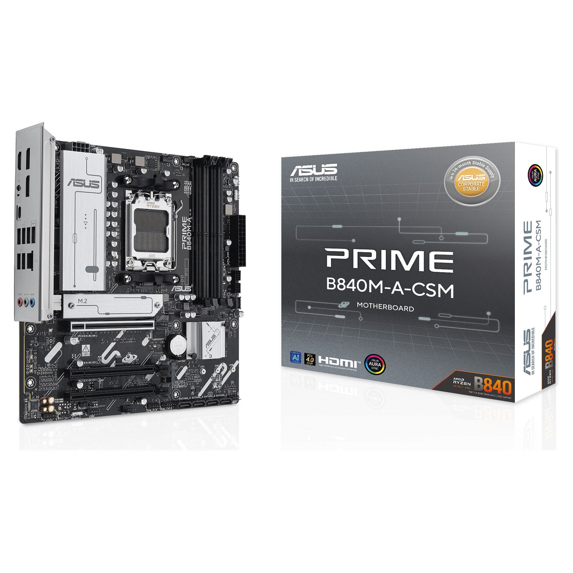 MB ASUS PRIME B840M-A-CSM (AMD.AM5.DDR5.mATX)