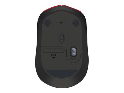 Logitech mouse M171 - Red Black - 910-004641