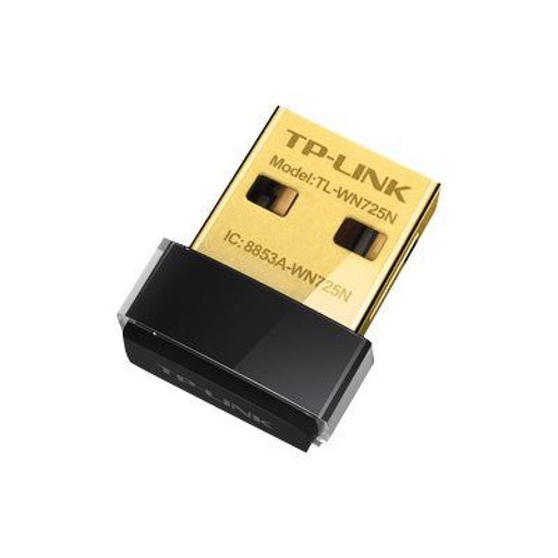 TP-LINK USB Wireless Adapter - 150MBps - Black - New - TL-WN725N - 2-Years Warranty