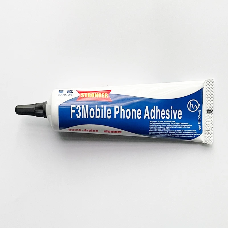 F3 Special Adhesive For Mobile Frame Back Cover - Black Color - 15ml