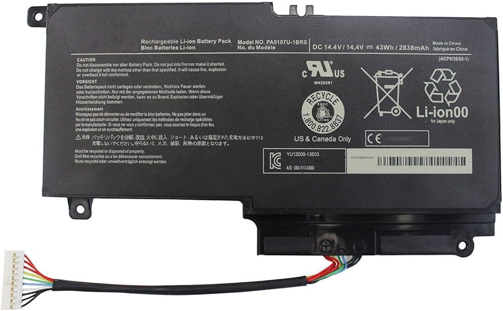 Toshiba L50-A Series - PA5107U-1BRS Battery