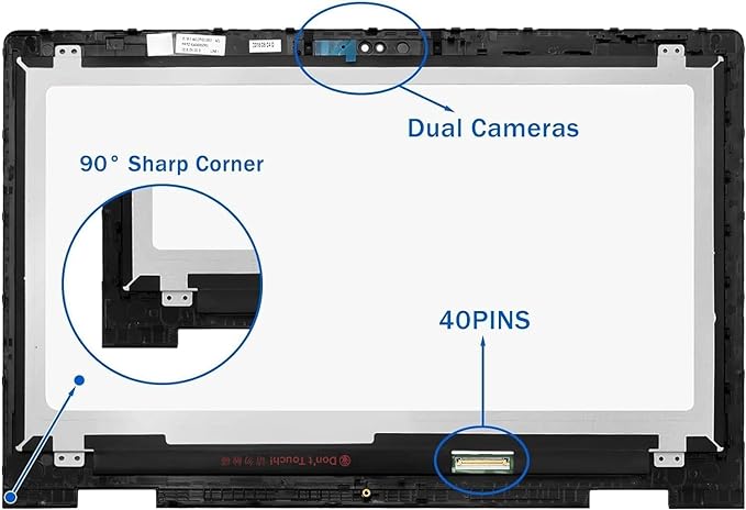 Dell Inspiron 15 5568 2-in-1 - 0YM0K7 Touch Screen Assembly