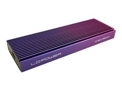 LC-Power storage enclosure LC-M2-C-MULTI-4 - M.2 NVMe & SATA SSDs - USB 3.2