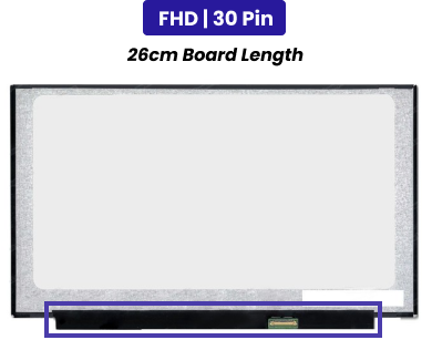 15.6-Inch - FHD (1920x1080) - 26cm Board Length -  30 Pin - 1-Year Warranty