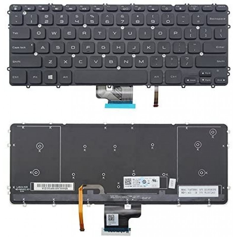 Dell Precision M3800 - Backlight - US Layout Keyboard
