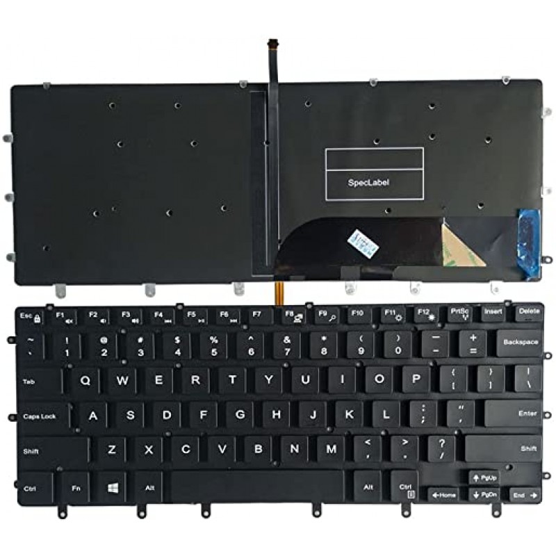 Dell XPS 15 9560 - Backlight - US Layout Keyboard