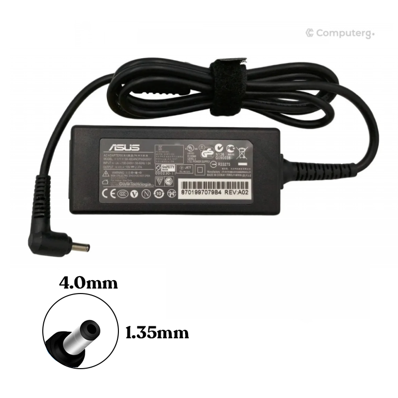 Original Charger For Asus Notebooks - 65W - 4.0x1.35mm Charger