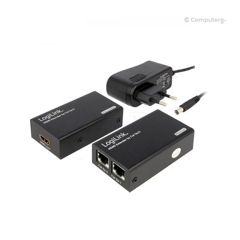 LogiLink HD0102 Video Extender HDMI over CAT5 up to 30m - 1-Year Warranty