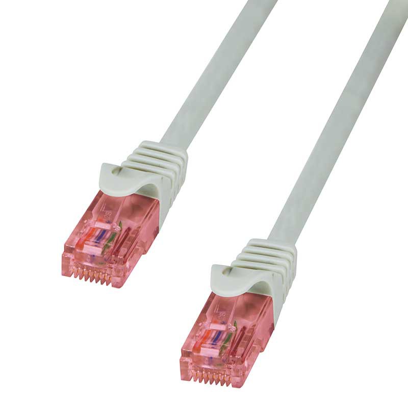 LogiLink CQ2012U Prime Line CAT 6 Patchkabel 0.25 m Cat 6 U/UTP grau - 1-Year Warranty