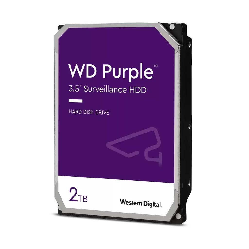 WD Purple Surveillance 3.5" Hard Drive 2TB SATA | 64MB | WD20PURZ