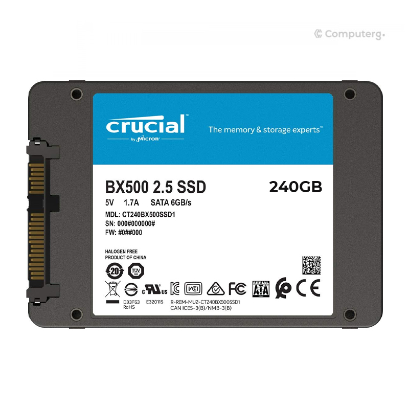 Crucial BX500 240GB SATA SSD - CT240BX500SSD1