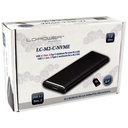 LC Power LC-M2-C-NVME-2 - storage enclosure - M.2 NVMe Card - USB 3.2 (Gen 2x1) - 1-Year Warranty