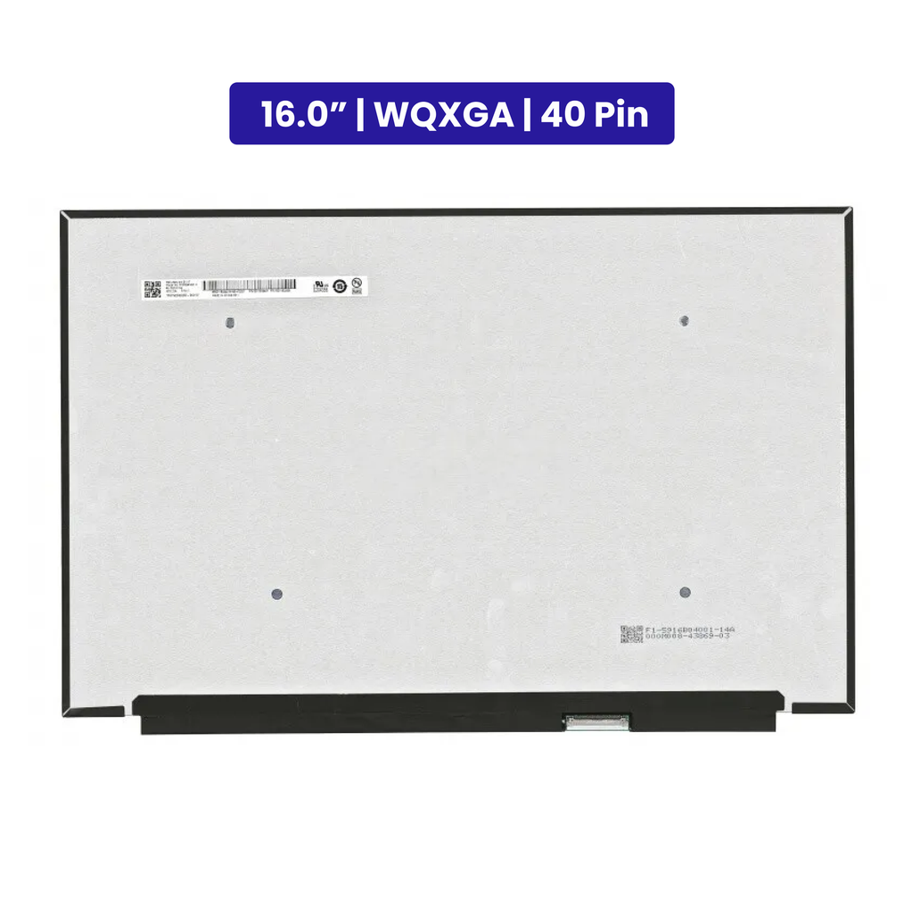 16.0-Inch - WQXGA (2560x1600) - 40 Pin - 1-Year Warranty