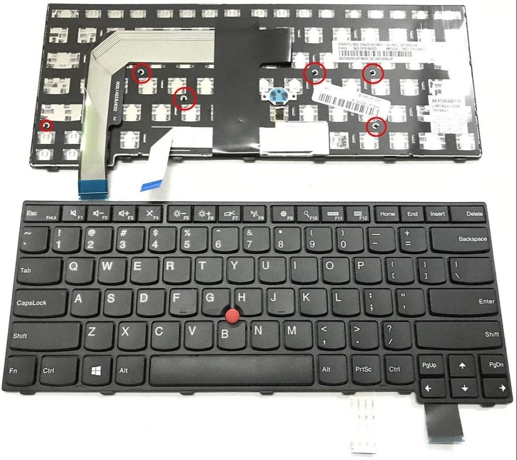 Lenovo ThinkPad T470s - Backlight - US Layout Keyboard