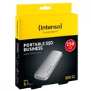 250GB SSD External Hard Drive - Intenso Professional - USB 3.2 Gen 1 (Type-C) - 3824440