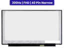 15.6-Inch - FHD (1920x1080) - 300Hz IPS - 40 Pin Narrow - 1-Year Warranty
