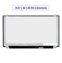 15.6-Inch - UHD (3840x2160) IPS - 40 Pin - Brackets