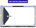 15.6-Inch - HD (1366x768) - 40 Pin - Brackets - 1-Year Warranty