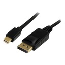 StarTech 2m Mini DisplayPort 1.2 to DisplayPort adapter cable - Black - New - MDP2DPMM2M - 2-Years Warranty