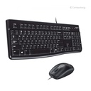 Logitech Keyboard and Mouse Desktop MK120 - US Layout - Black - 1-Year Warranty